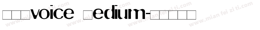 ABBvoice Medium字体转换